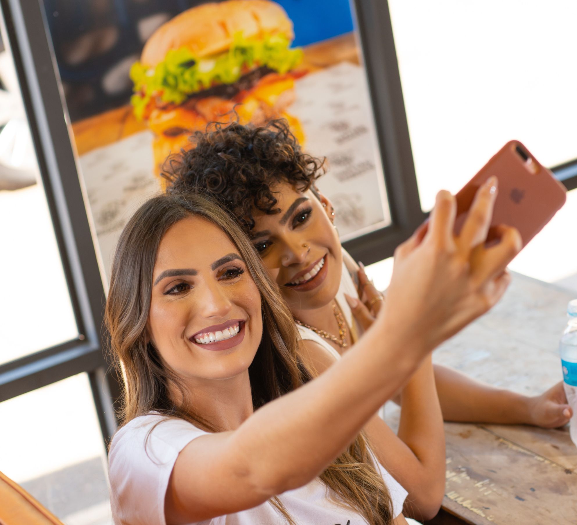 Two Women Taking Selfie